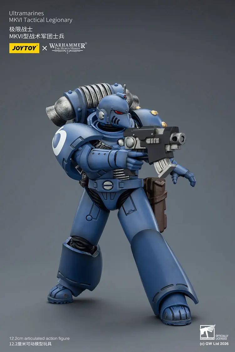 Action Figure – JoyToy Ultramarines Legion MKVI Tactical Legionary with Chain-Bayonet 1 18 – Warhammer The Horus Heresy rectangle image 7