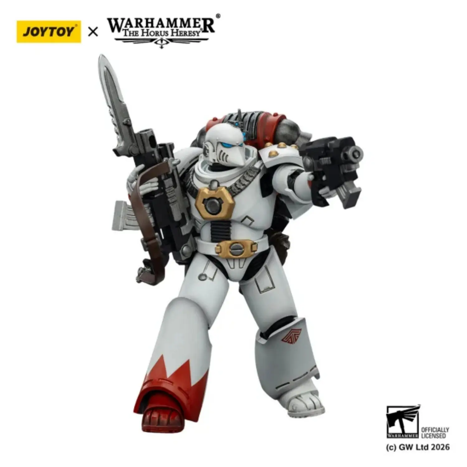 Action Figure – JoyToy White Scars MKVI Tactical Legionary 1 18 – Warhammer The Horus Heresy in white background 3 Action Figure – JoyToy White Scars MKVI Tactical Legionary 1 18 – Warhammer The Horus Heresy in white background 3