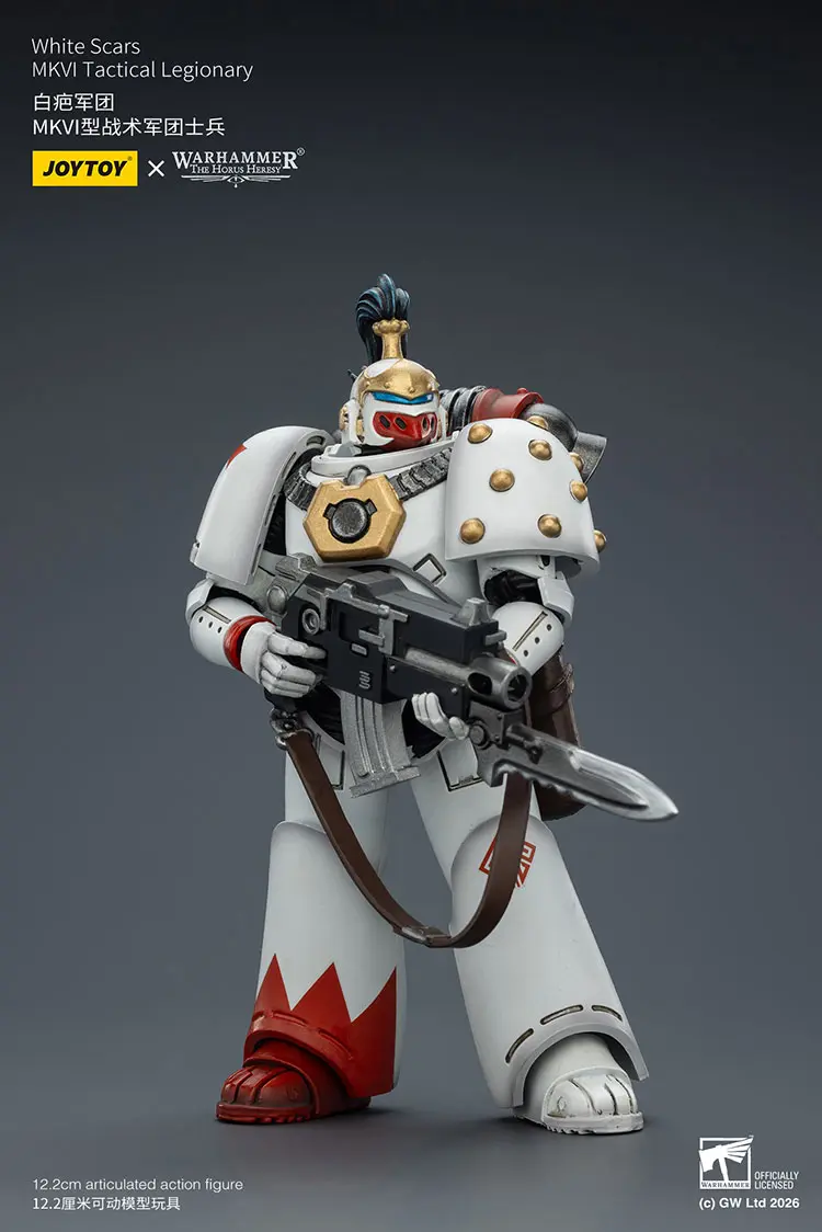 Action Figure – JoyToy White Scars MKVI Tactical Legionary 1 18 – Warhammer The Horus Heresy rectangle image 3 Action Figure – JoyToy White Scars MKVI Tactical Legionary 1 18 – Warhammer The Horus Heresy rectangle image 3