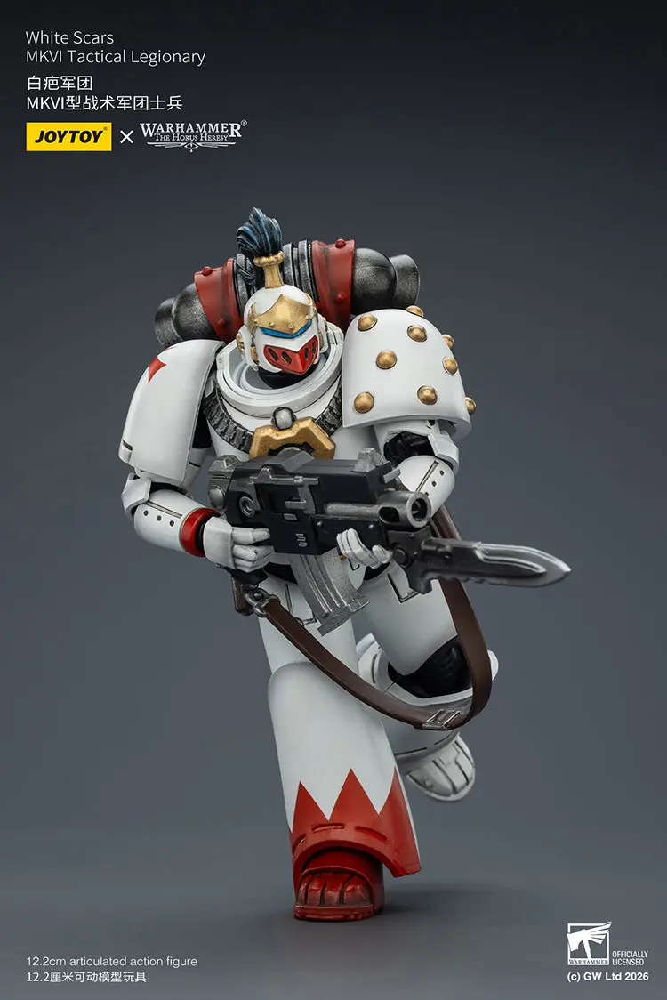 Action Figure – JoyToy White Scars MKVI Tactical Legionary 1 18 – Warhammer The Horus Heresy rectangle image 4 Action Figure – JoyToy White Scars MKVI Tactical Legionary 1 18 – Warhammer The Horus Heresy rectangle image 4