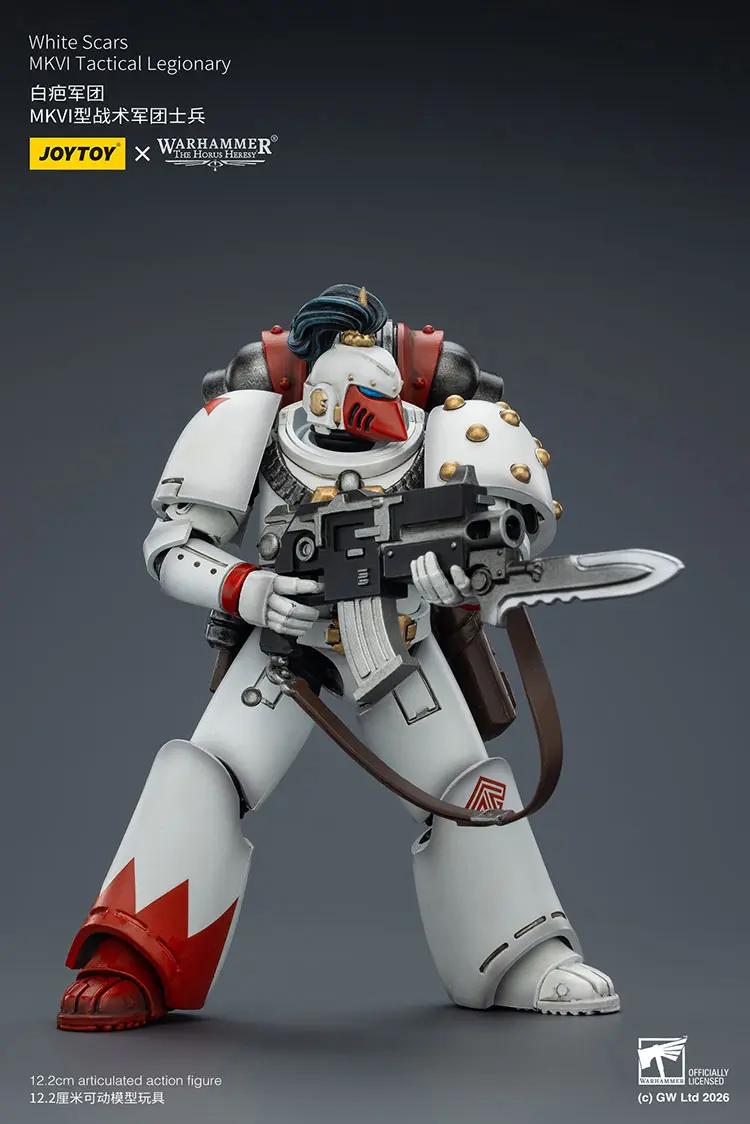 Action Figure – JoyToy White Scars MKVI Tactical Legionary 1 18 – Warhammer The Horus Heresy rectangle image 7 Action Figure – JoyToy White Scars MKVI Tactical Legionary 1 18 – Warhammer The Horus Heresy rectangle image 7