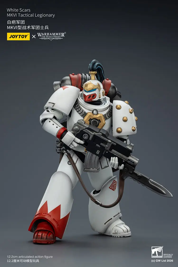 Action Figure – JoyToy White Scars MKVI Tactical Legionary 1 18 – Warhammer The Horus Heresy rectangle image 8 Action Figure – JoyToy White Scars MKVI Tactical Legionary 1 18 – Warhammer The Horus Heresy rectangle image 8