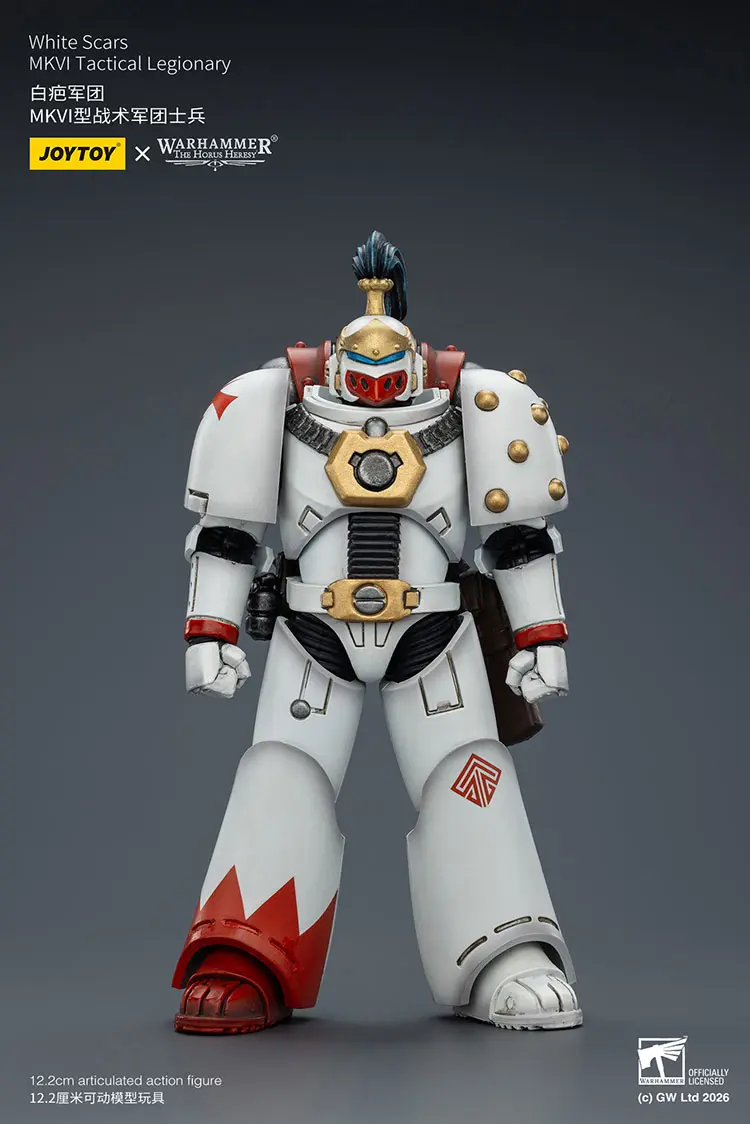 Action Figure – JoyToy White Scars MKVI Tactical Legionary 1 18 – Warhammer The Horus Heresy rectangle image Action Figure – JoyToy White Scars MKVI Tactical Legionary 1 18 – Warhammer The Horus Heresy rectangle image