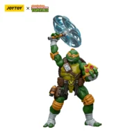 Action Figure – Michelangelo TMNT Nickelodeon 1 18 – JOYTOY Teenage Mutant Ninja Turtles in white background 4 Action Figure – Michelangelo TMNT Nickelodeon 1 18 – JOYTOY Teenage Mutant Ninja Turtles in white background 4