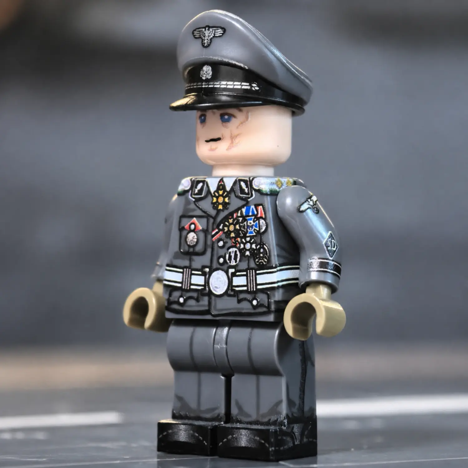 Minifigure - German SS-Standartenführer (Cinematic Inglourious Basterds Colonel) WWII (LEGO Compatible)