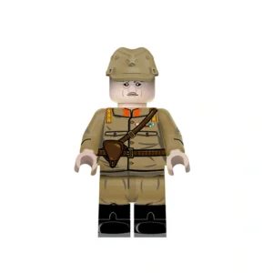 Minifigure – Imperial Japanese Army General High-Ranking Officer (Hideki Tojo likeness) WWII (LEGO Compatible)