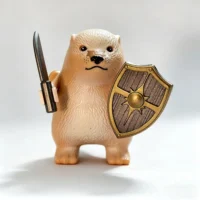 Minifigure – Meme Animal Warrior (What The Dog Doin Wo De Dao Dun) (LEGO Compatible)