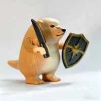 Minifigure – Meme Animal Warrior (What The Dog Doin Wo De Dao Dun) (LEGO Compatible)