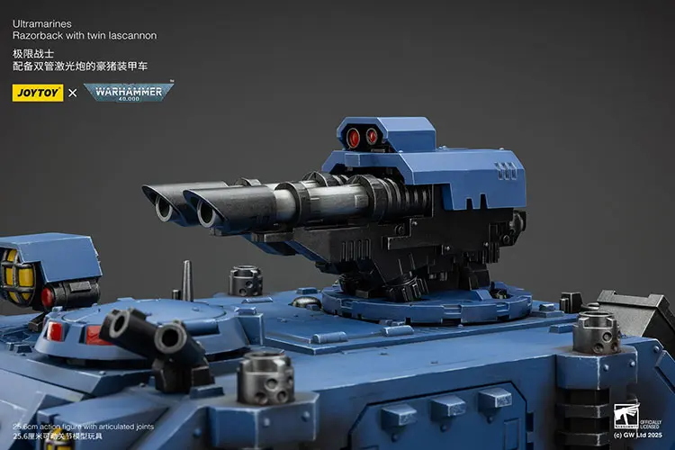Twin Lascannon of Action Figure Vehicle - Ultramarines Razorback with Twin Lascannon 1 18 - JOYTOY Warhammer 40K rectangle image 2 Twin Lascannon Of Action Figure Vehicle Ultramarines Razorback With Twin Lascannon 1 18 Joytoy Warhammer 40k Rectangle Image 2