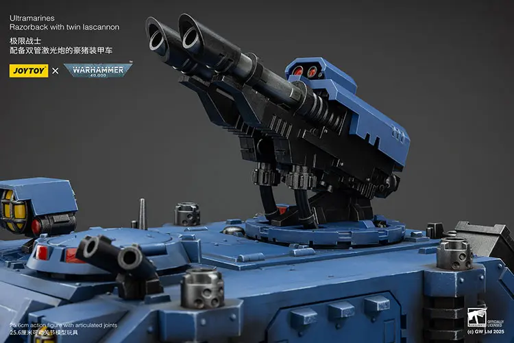 Twin Lascannon of Action Figure Vehicle - Ultramarines Razorback with Twin Lascannon 1 18 - JOYTOY Warhammer 40K rectangle image Twin Lascannon Of Action Figure Vehicle Ultramarines Razorback With Twin Lascannon 1 18 Joytoy Warhammer 40k Rectangle Image