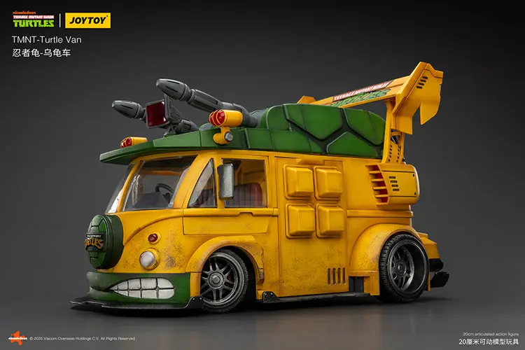 Vehicle Model Turtle Van (party Wagon) Tmnt Nickelodeon 1 18 Joytoy Teenage Mutant Ninja Turtles Rectangle Image 4