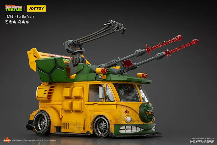Vehicle Model Turtle Van (party Wagon) Tmnt Nickelodeon 1 18 Joytoy Teenage Mutant Ninja Turtles Rectangle Image 7