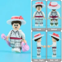 all sides of the Minifigure - Sophie, Duchess of Hohenberg (Austro-Hungarian Royal Royal) WWI (LEGO Compatible) .webp