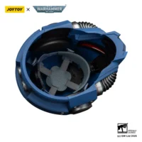 In Side Of The Action Figure Joytoy Ultramarines Captain Mkx Helmet 1 1 Life Size Replica Warhammer 40k In White Background