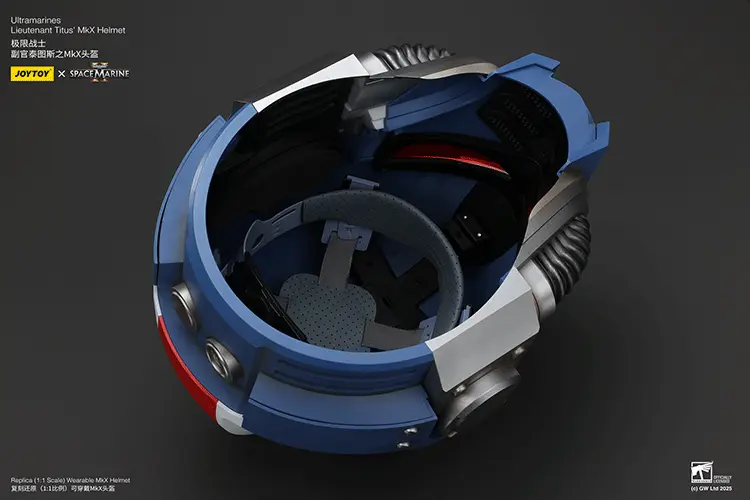 inside of Action Figure Helmet - Ultramarines Lieutenant Titus MkX 1 1 Life-Size Wearable Replica - JOYTOY Warhammer 40K rectangle image Inside Of Action Figure Helmet Ultramarines Lieutenant Titus Mkx 1 1 Life Size Wearable Replica Joytoy Warhammer 40k Rectangle Image