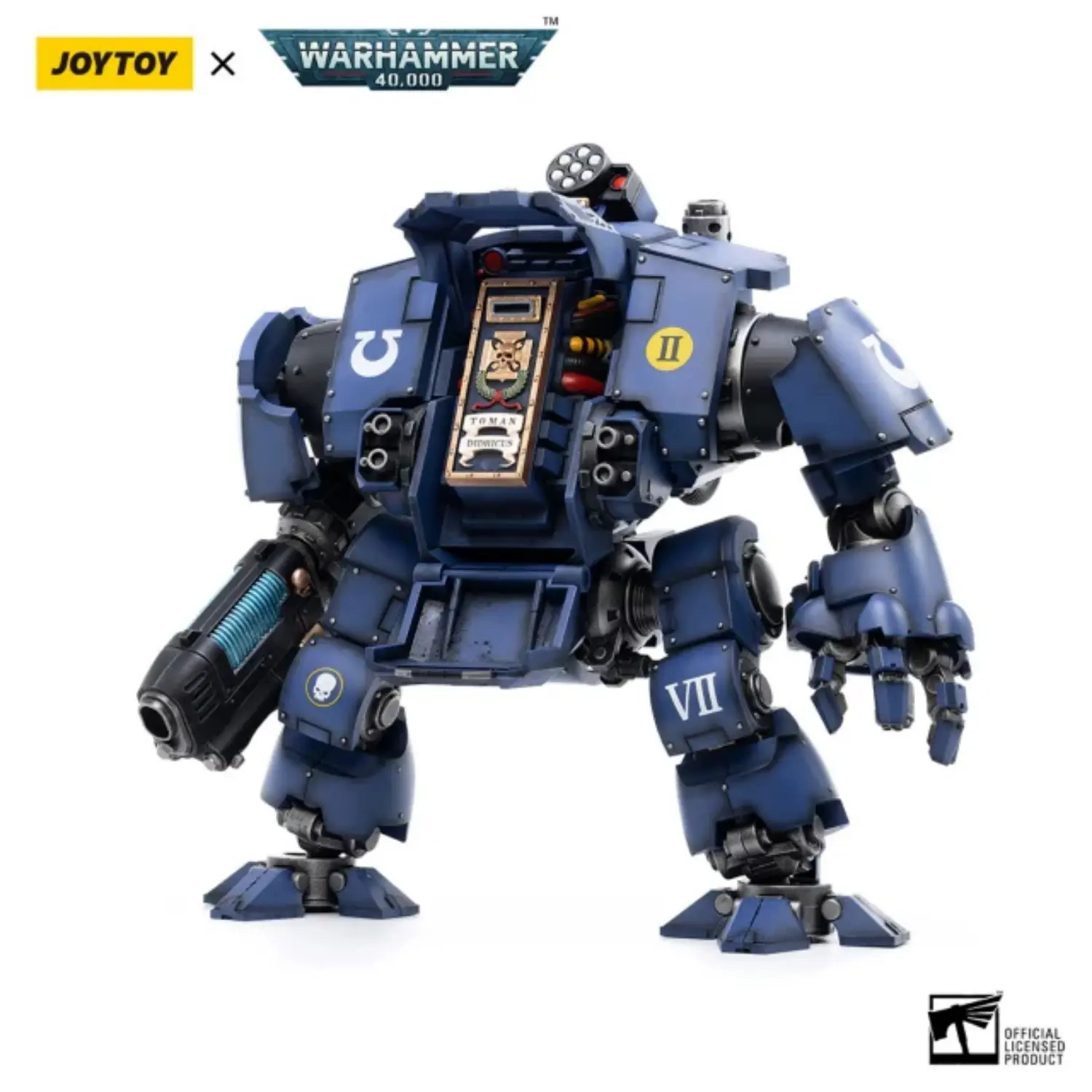 inside the Action Figure - Ultramarines Redemptor Dreadnought Brother Tyleas 1 18 - JOYTOY Warhammer 40K in white background Inside The Action Figure Ultramarines Redemptor Dreadnought Brother Tyleas 1 18 Joytoy Warhammer 40k In White Background