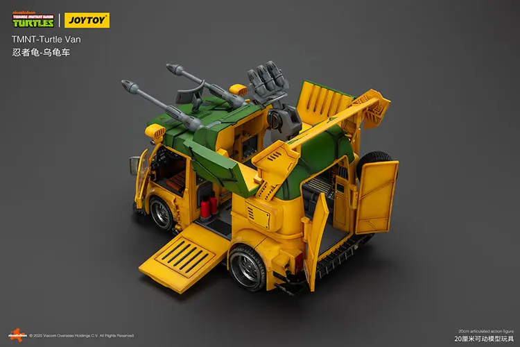 Opening Vehicle Model Turtle Van (party Wagon) Tmnt Nickelodeon 1 18 Joytoy Teenage Mutant Ninja Turtles Rectangle Image 1