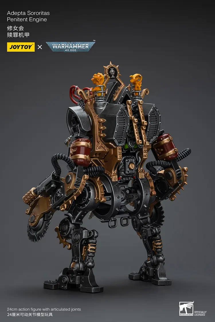 the back of Action Figure - Adepta Sororitas Penitent Engine (with Penitent Buzz-Blades) 1 18 - JOYTOY Warhammer 40K rectangle image The Back Of Action Figure Adepta Sororitas Penitent Engine (with Penitent Buzz Blades) 1 18 Joytoy Warhammer 40k Rectangle Image