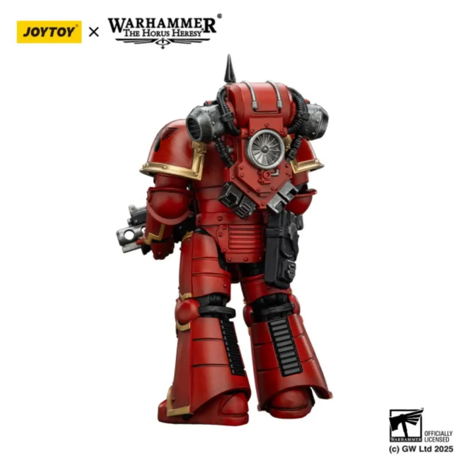 the back of Action Figure -Blood Angels MkIII Tactical Legionary 1 18 - JOTYOY Warhammer The Horus Heresy in white background The Back Of Action Figure Blood Angels Mkiii Tactical Legionary 1 18 Jotyoy Warhammer The Horus Heresy In White Background
