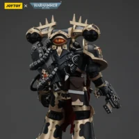 the back of Action Figure - Chaos Space Marines Black Legion Chosen with Bolt Pistol and Power Fist 1 18 - JOYTOY Warhammer 40K rectangle image The Back Of Action Figure Chaos Space Marines Black Legion Chosen With Bolt Pistol And Power Fist 1 18 Joytoy Warhammer 40k Rectangle Image