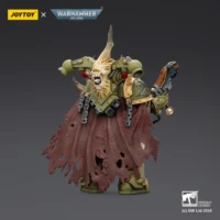 The Back Of Action Figure Chaos Space Marines Death Guard Plague Marine Champion With Plasma Pistol And Power Fist 1 18 Joytoy Warhammer 40k