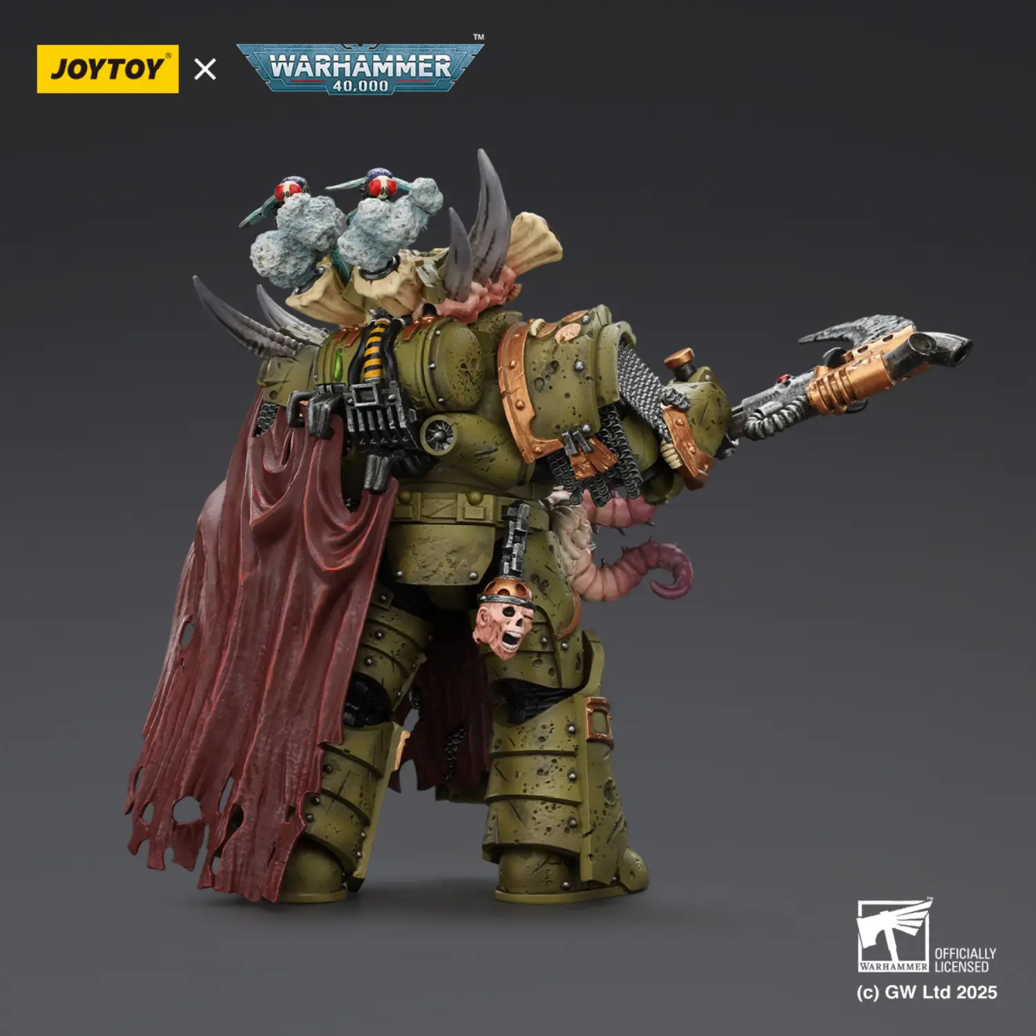 the back of Action Figure - Death Guard Deathshroud Terminator 2 with Manreaper and Plaguespurter Gauntlet 1 18 - JOYTOY Warhammer 40K The Back Of Action Figure Death Guard Deathshroud Terminator 2 With Manreaper And Plaguespurter Gauntlet 1 18 Joytoy Warhammer 40k