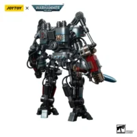 The Back Of Action Figure Grey Knights Nemesis Dreadknight With The Grey Knight Pilot 1 18 Joytoy Warhammer 40k In White Background