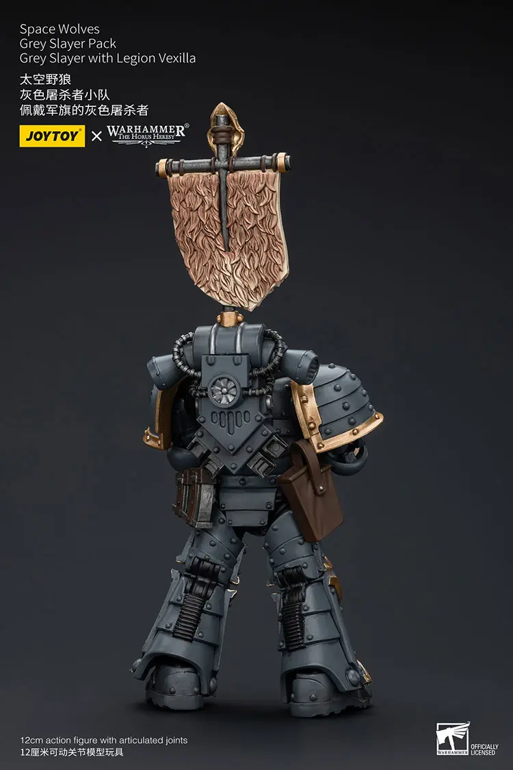 the back of Action Figure - Grey Slayer with Legion Vexilla Space Wolves Grey Slayer Pack 1 18 - JOTYOY Warhammer The Horus Heresy rectangle image The Back Of Action Figure Grey Slayer With Legion Vexilla Space Wolves Grey Slayer Pack 1 18 Jotyoy Warhammer The Horus Heresy Rectangle Image