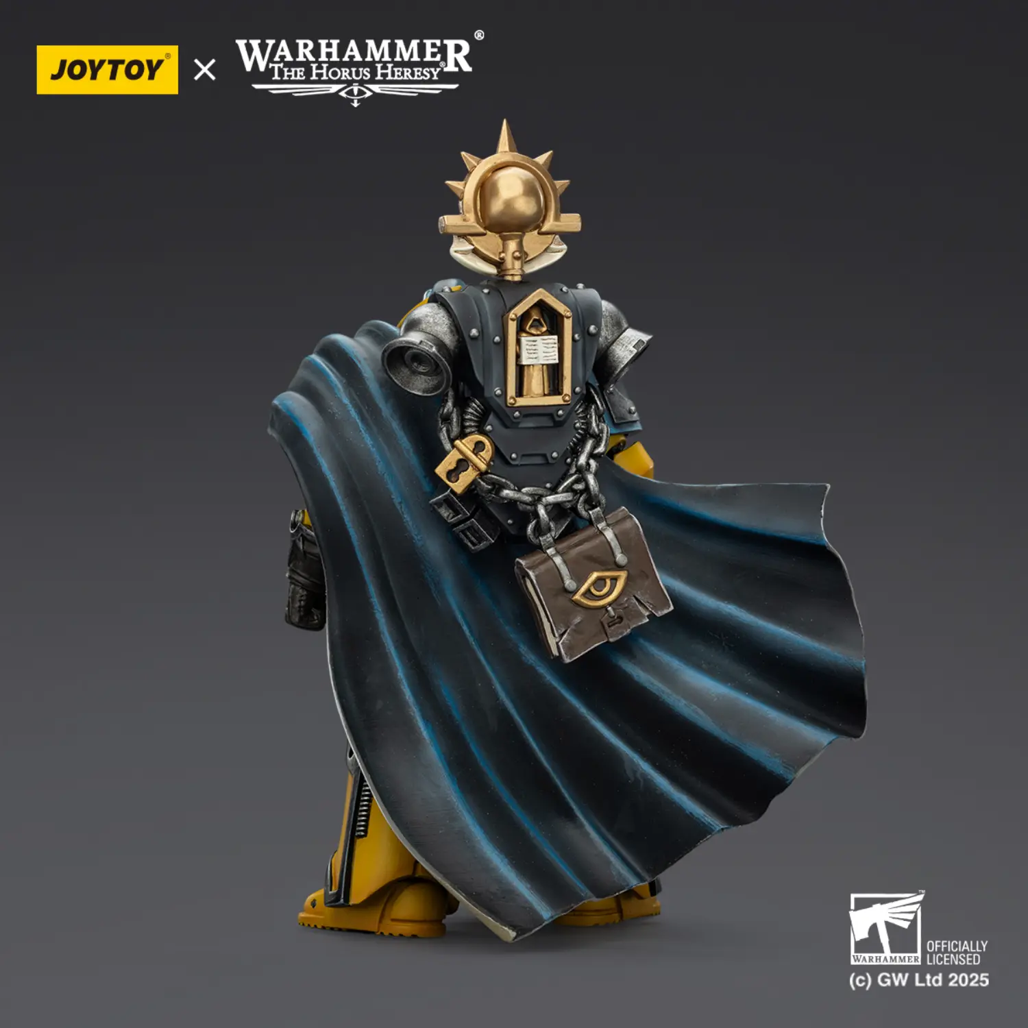 the back of Action Figure - Imperial Fists Librarian Consul with Force Axe and Bolt Pistol 1 18 - JOTYOY Warhammer The Horus Heresy The Back Of Action Figure Imperial Fists Librarian Consul With Force Axe And Bolt Pistol 1 18 Jotyoy Warhammer The Horus Heresy