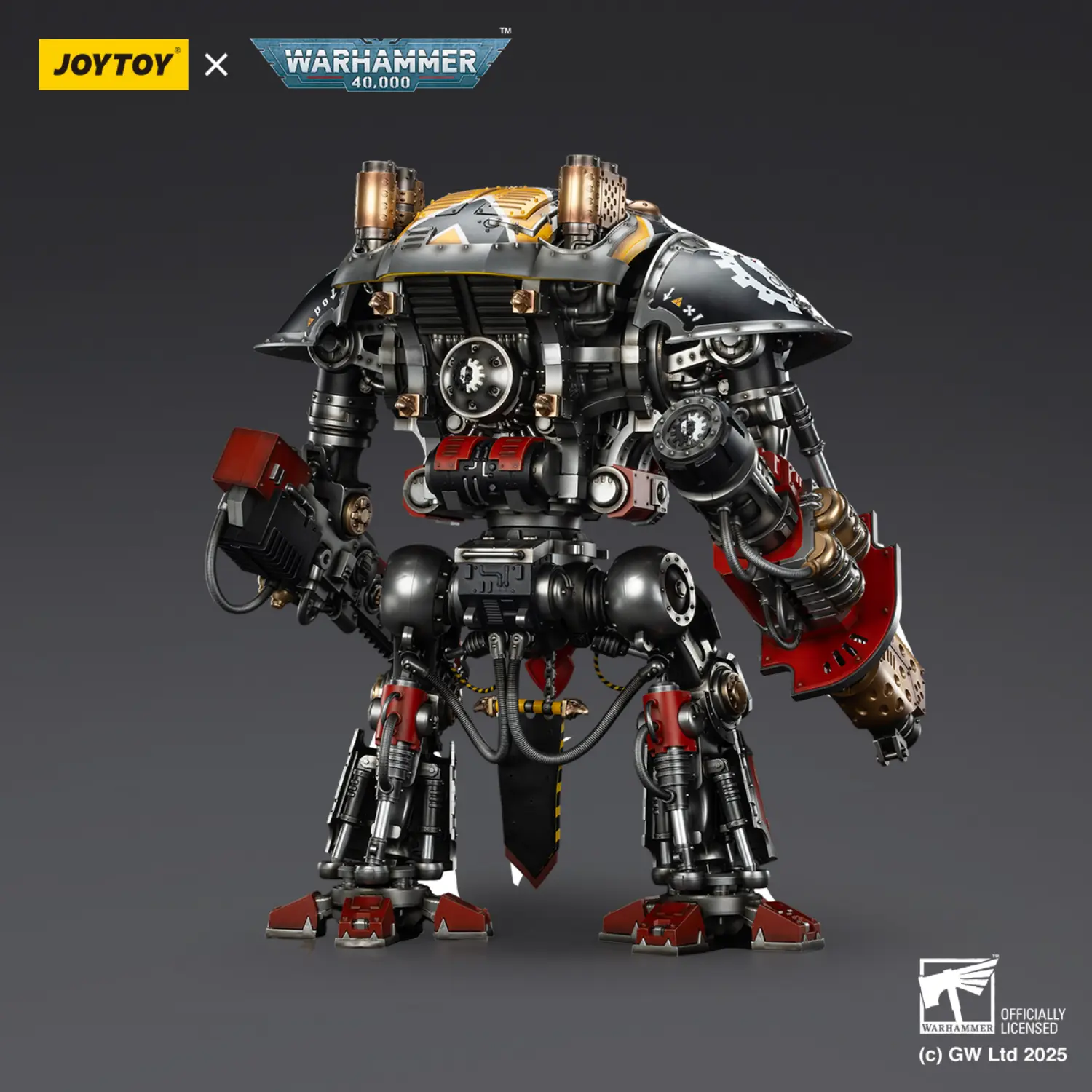 the back of Action Figure - Imperial Knights House Raven Knight Errant & Scion 1 18 (53.7cm) - JOYTOY Warhammer 40K 2 The Back Of Action Figure Imperial Knights House Raven Knight Errant & Scion 1 18 (53.7cm) Joytoy Warhammer 40k 2