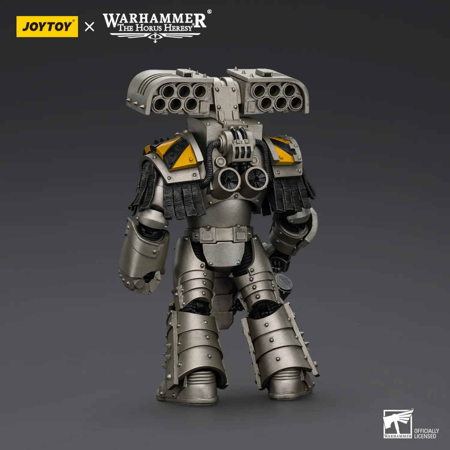 the back of Action Figure - Iron Warriors Tyrant Siege Terminator with Rocket launcher 1 18 - JOTYOY Warhammer The Horus Heresy The Back Of Action Figure Iron Warriors Tyrant Siege Terminator With Rocket Launcher 1 18 Jotyoy Warhammer The Horus Heresy