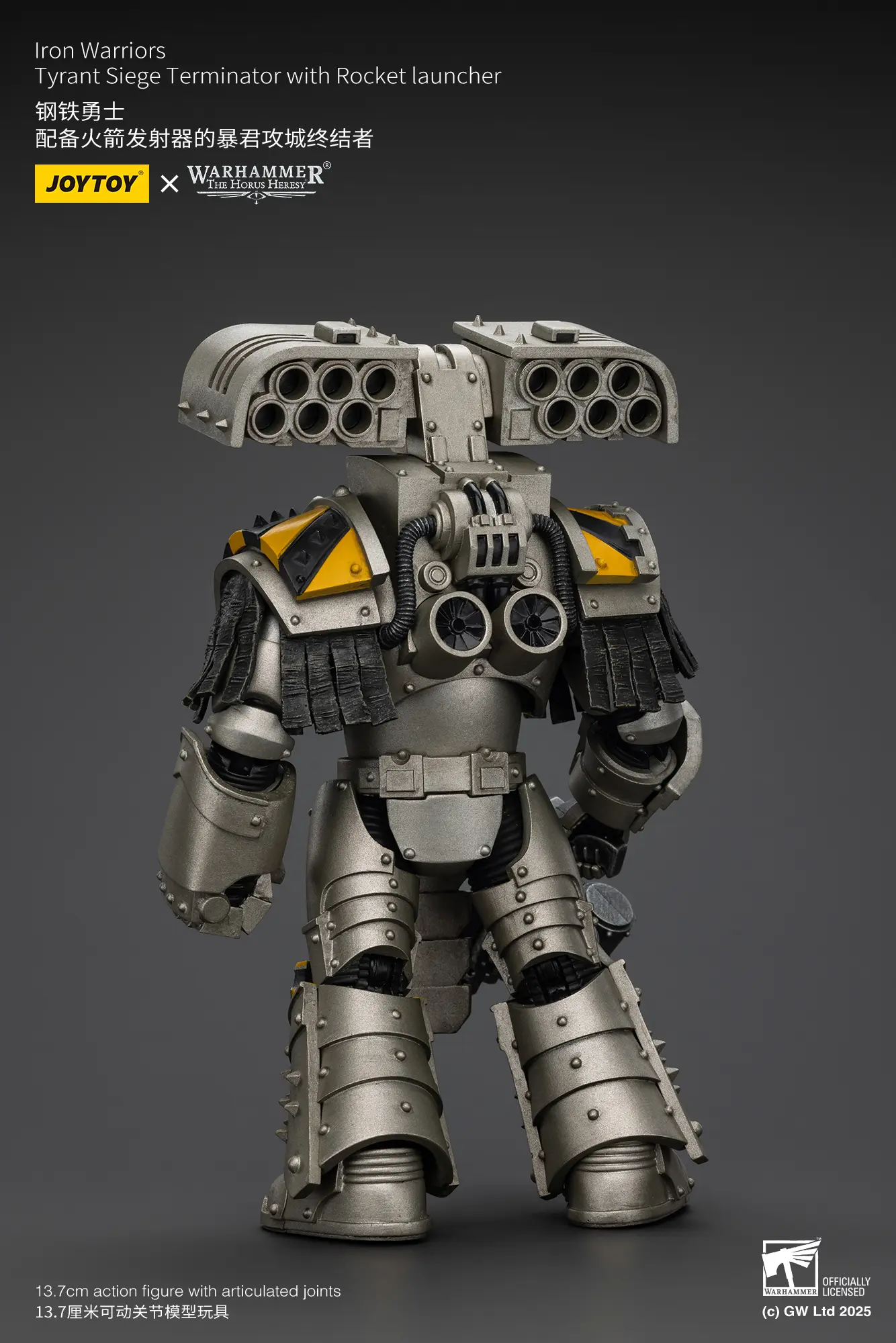 the back of Action Figure - Iron Warriors Tyrant Siege Terminator with Rocket launcher 1 18 - JOTYOY Warhammer The Horus Heresy rectangle image The Back Of Action Figure Iron Warriors Tyrant Siege Terminator With Rocket Launcher 1 18 Jotyoy Warhammer The Horus Heresy Rectangle Image