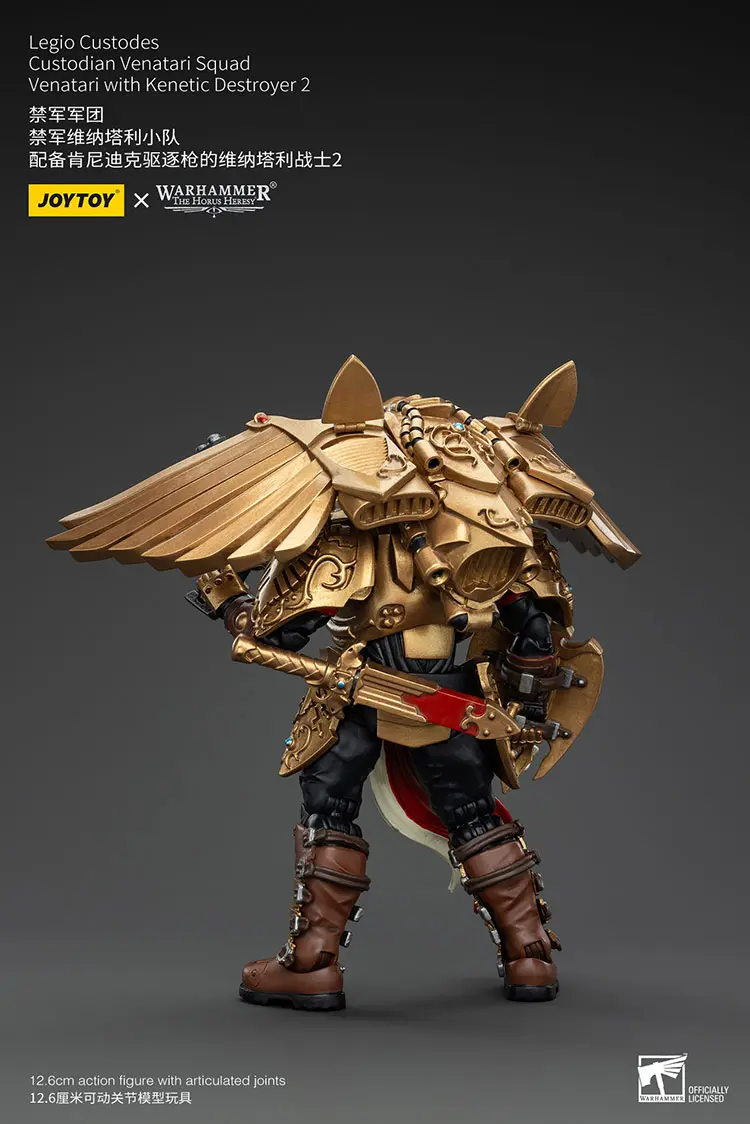 the back of Action Figure - Legio Custodes Venatari with Kinetic Destroyer 1 18 - JOTYOY Warhammer The Horus Heresy rectangle image 2 The Back Of Action Figure Legio Custodes Venatari With Kinetic Destroyer 1 18 Jotyoy Warhammer The Horus Heresy Rectangle Image 2