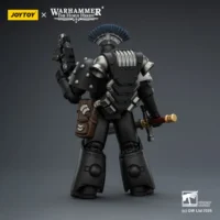 The Back Of Action Figure Raven Guard Mkvi Tactical Sergeant With Power Sword, Bolter And Plasma Pistol 1 18 Jotyoy Warhammer The Horus Heresy