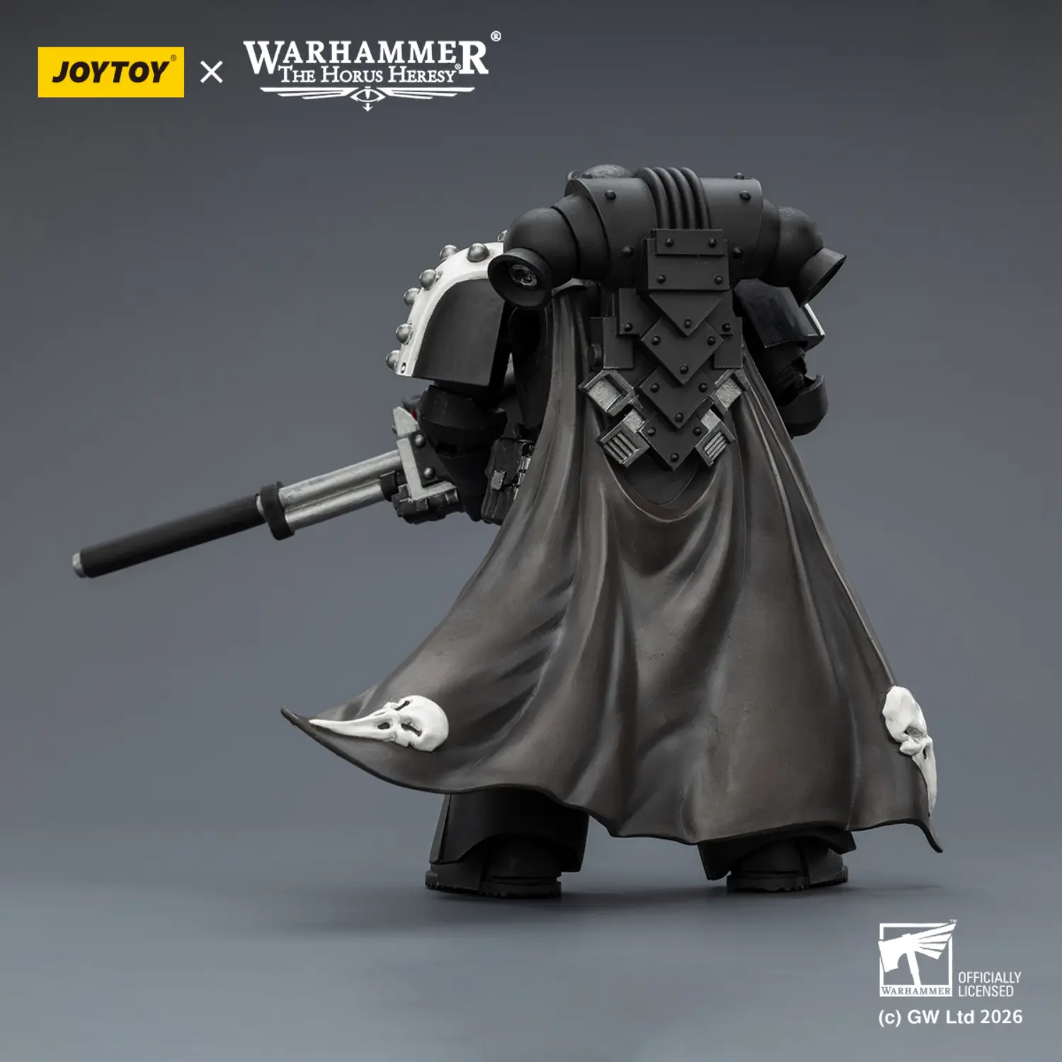 The Back Of Action Figure Raven Guard Mor Deythan With Nemesis Bolt Rifle 1 18 Jotyoy Warhammer The Horus Heresy