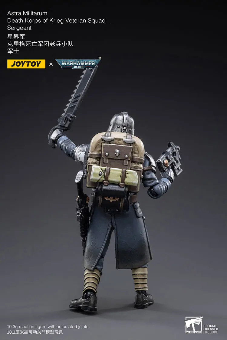 the back of Action Figure - Sergeant Astra Militarum Death Korps of Krieg Veteran Squad 1 18 - JOYTOY Warhammer 40K rectangle image The Back Of Action Figure Sergeant Astra Militarum Death Korps Of Krieg Veteran Squad 1 18 Joytoy Warhammer 40k Rectangle Image