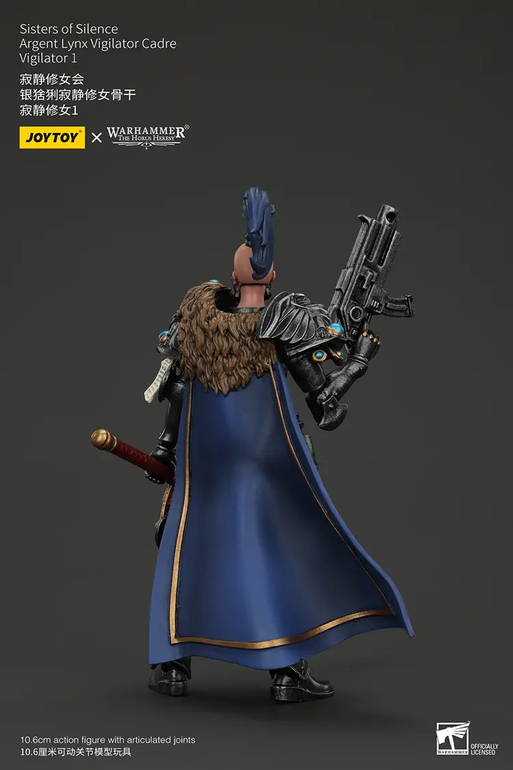 The Back Of Action Figure Sisters Of Silence Argent Lynx Vigilator 1 18 Jotyoy Warhammer The Horus Heresy Rectangle Image