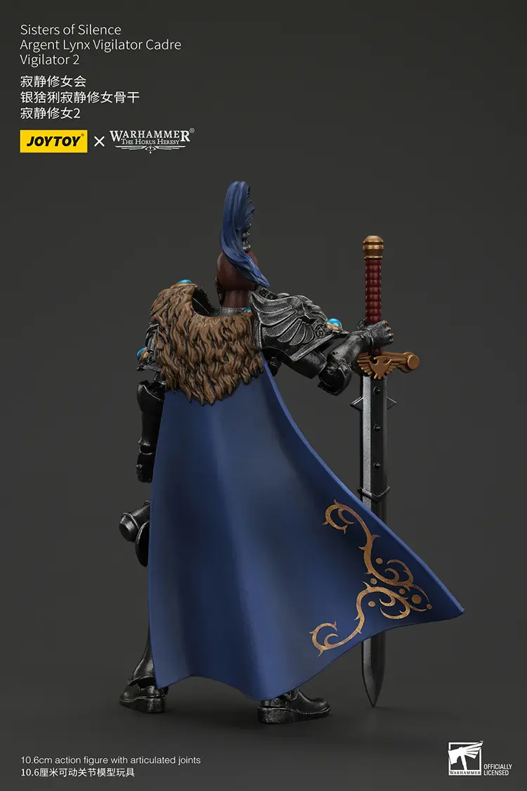 The Back Of Action Figure Sisters Of Silence Argent Lynx Vigilator 2 1 18 Jotyoy Warhammer The Horus Heresy Rectangle Image