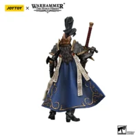 The Back Of Action Figure Sisters Of Silence Knight Commander Jenetia Krole 1 18 Jotyoy Warhammer The Horus Heresy In White Background