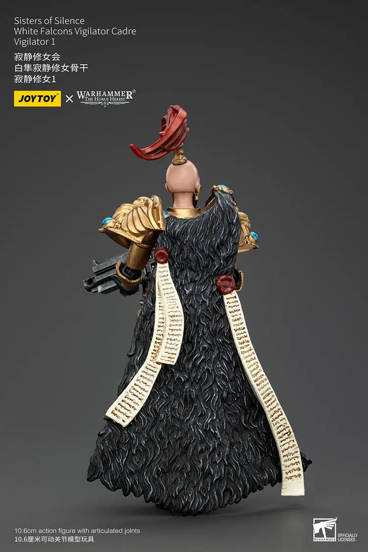 The Back Of Action Figure Sisters Of Silence White Falcons Vigilator 1 1 18 Jotyoy Warhammer The Horus Heresy Rectangle Image