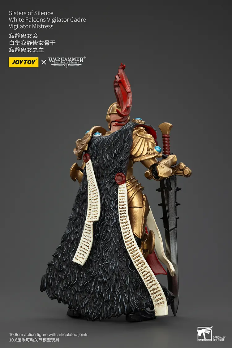the back of Action Figure - Sisters of Silence White Falcons Vigilator Mistress 1 18 - JOTYOY Warhammer The Horus Heresy rectangle image The Back Of Action Figure Sisters Of Silence White Falcons Vigilator Mistress 1 18 Jotyoy Warhammer The Horus Heresy Rectangle Image