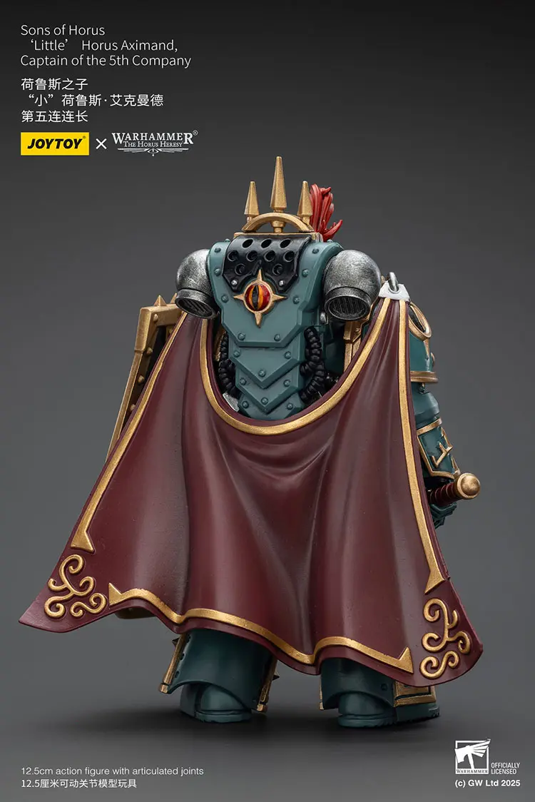 The Back Of Action Figure Sons Of Horus ‘little’ Horus Aximand, Captain Of The 5th Company 1 18 Jotyoy Warhammer The Horus Heresy Rectangle Image