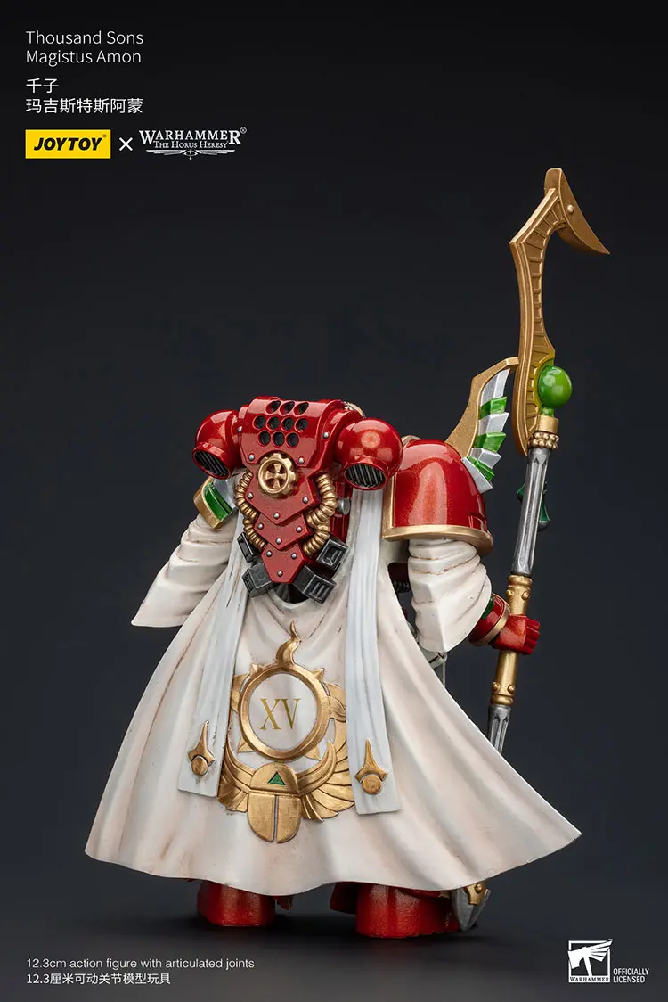 The Back Of Action Figure Thousand Sons Magistus Amon 1 18 Jotyoy Warhammer The Horus Heresy Rectangle Image