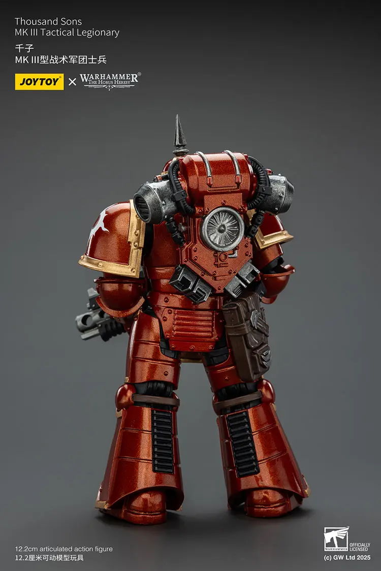 The Back Of Action Figure Thousand Sons Mkiii Tactical Legionary 1 18 Jotyoy Warhammer The Horus Heresy Rectangle Image