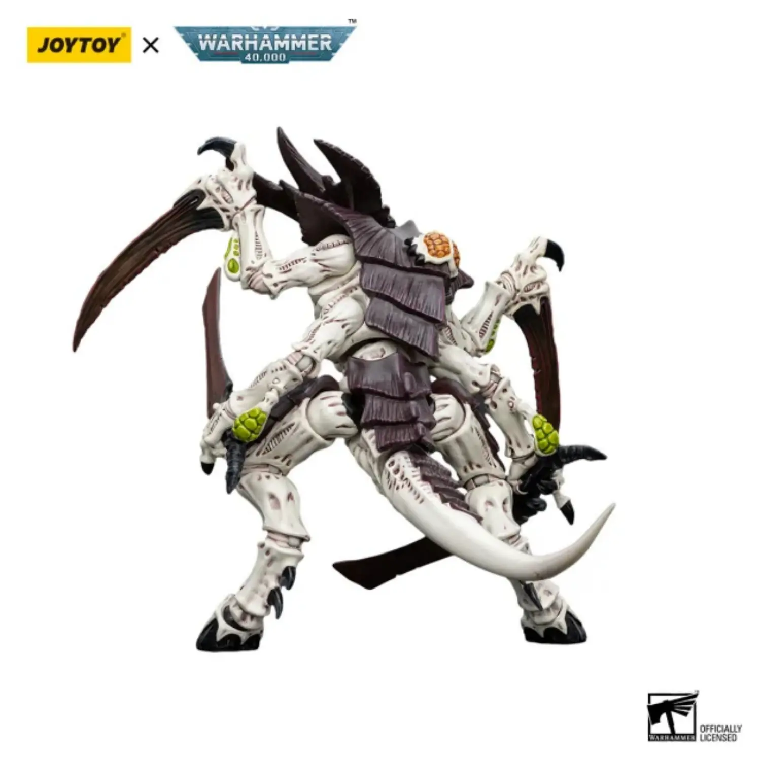 the back of Action Figure - Tyranids Hive Fleet Leviathan Tyranid Warrior with Boneswords 2 1 18 - JOYTOY Warhammer 40K in white background The Back Of Action Figure Tyranids Hive Fleet Leviathan Tyranid Warrior With Boneswords 2 1 18 Joytoy Warhammer 40k In White Background