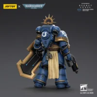 the back of Action Figure - Ultramarines Levantus with Power Sword, Stormshield and Bolt Pistol 1 18 - JOYTOY Warhammer 40K The Back Of Action Figure Ultramarines Levantus With Power Sword, Stormshield And Bolt Pistol 1 18 Joytoy Warhammer 40k