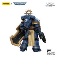 the back of Action Figure - Ultramarines Levantus with Power Sword, Stormshield and Bolt Pistol 1 18 - JOYTOY Warhammer 40K in white back ground The Back Of Action Figure Ultramarines Levantus With Power Sword, Stormshield And Bolt Pistol 1 18 Joytoy Warhammer 40k In White Back Ground