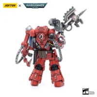 the back of Action Figure - Ultramarines Primaris Techmarine Brother Tybestis 1 18 - JOYTOY Warhammer 40K in white background The Back Of Action Figure Ultramarines Primaris Techmarine Brother Tybestis 1 18 Joytoy Warhammer 40k In White Background