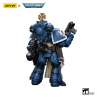 the back of Action Figure - Ultramarines Sternguard Veteran Sergeant 1 18 - JOYTOY Warhammer 40K in whtie bckground The Back Of Action Figure Ultramarines Sternguard Veteran Sergeant 1 18 Joytoy Warhammer 40k In Whtie Bckground