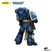 The Back Of Action Figure Ultramarines Sternguard Veteran With Bolt Rifle 1 18 Joytoy Warhammer 40k
